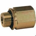 Dixon Hydraulic Adapter, 1/2-14 Nominal, Female NPTF x Male BSPP, Carbon Steel, Domestic B3455-8-8